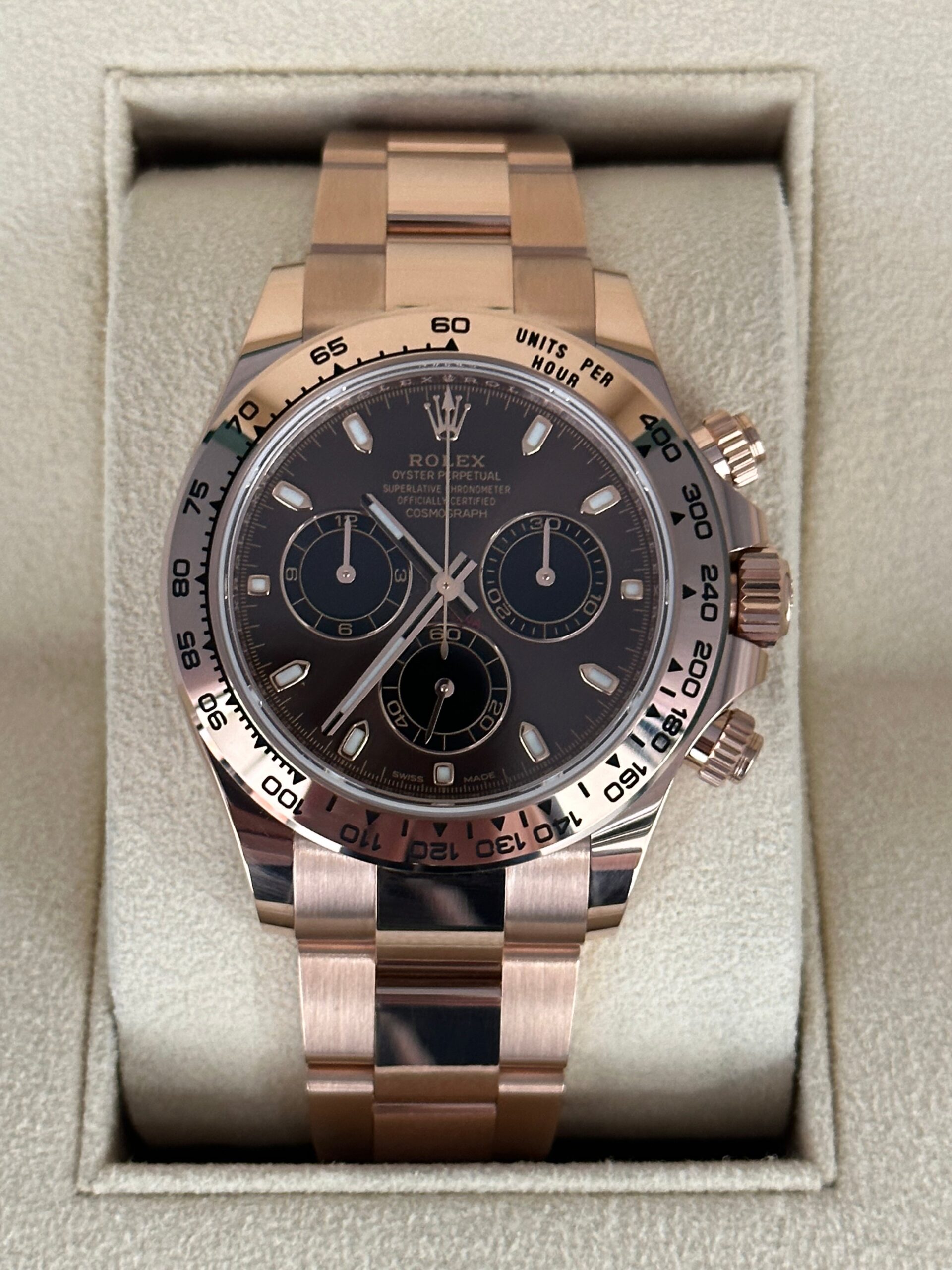 IMG_4214.jpg 2023 Rolex Daytona 40mm 116505 Rose Gold Chocolate Dial (Unworn)