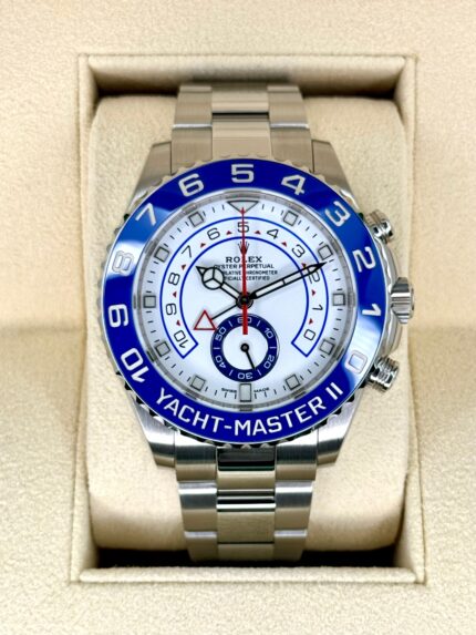 2019 Rolex Yacht-Master II 44mm 116680 Stainless Steel White Dial