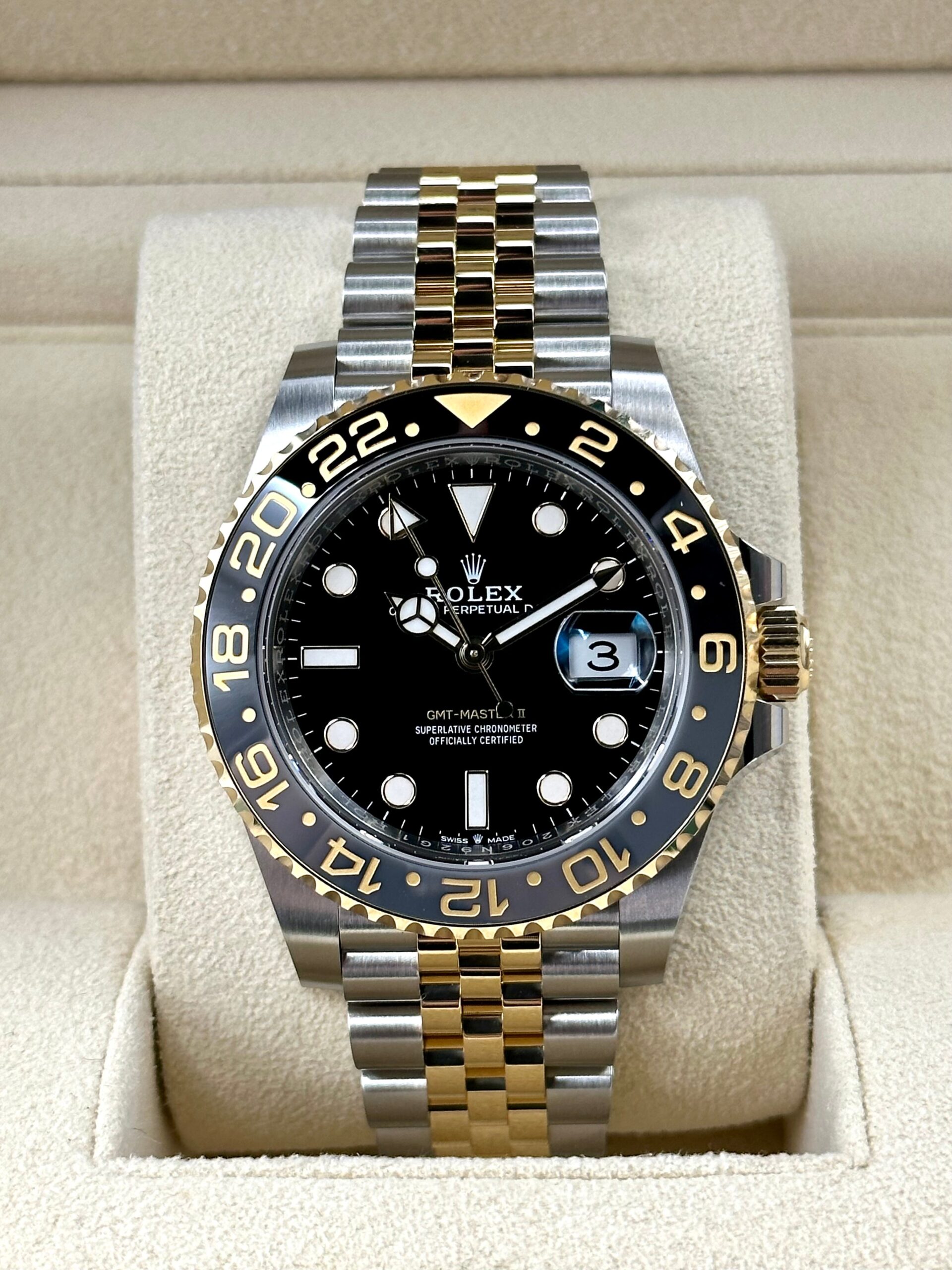 IMG_5512.jpg 2023 Rolex GMT-Master II 40mm 126713GRNR Two-Tone Jubilee Black Dial (Unworn)