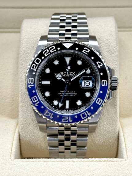 2022 Rolex GMT-Master II "Batgirl" 40mm 126710BLNR Jubilee Black Dial (Unworn)