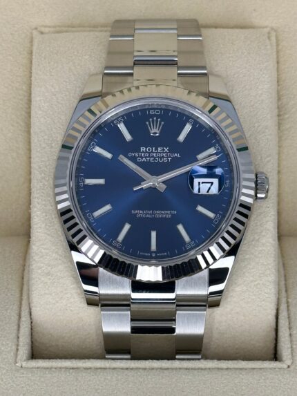 2024 Rolex Datejust 41mm 126334 Stainless Steel Oyster Blue Dial (Unworn)