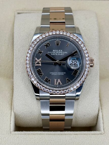 2023 Rolex Datejust 36mm 126281RBR Two-Tone Oyster Grey Dial (Unworn)
