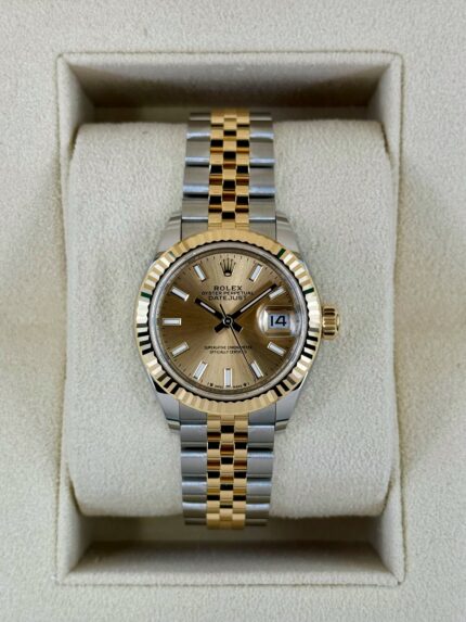 2024 Rolex Lady Datejust 28mm 279173 Jubilee Champagne Dial (Unworn)