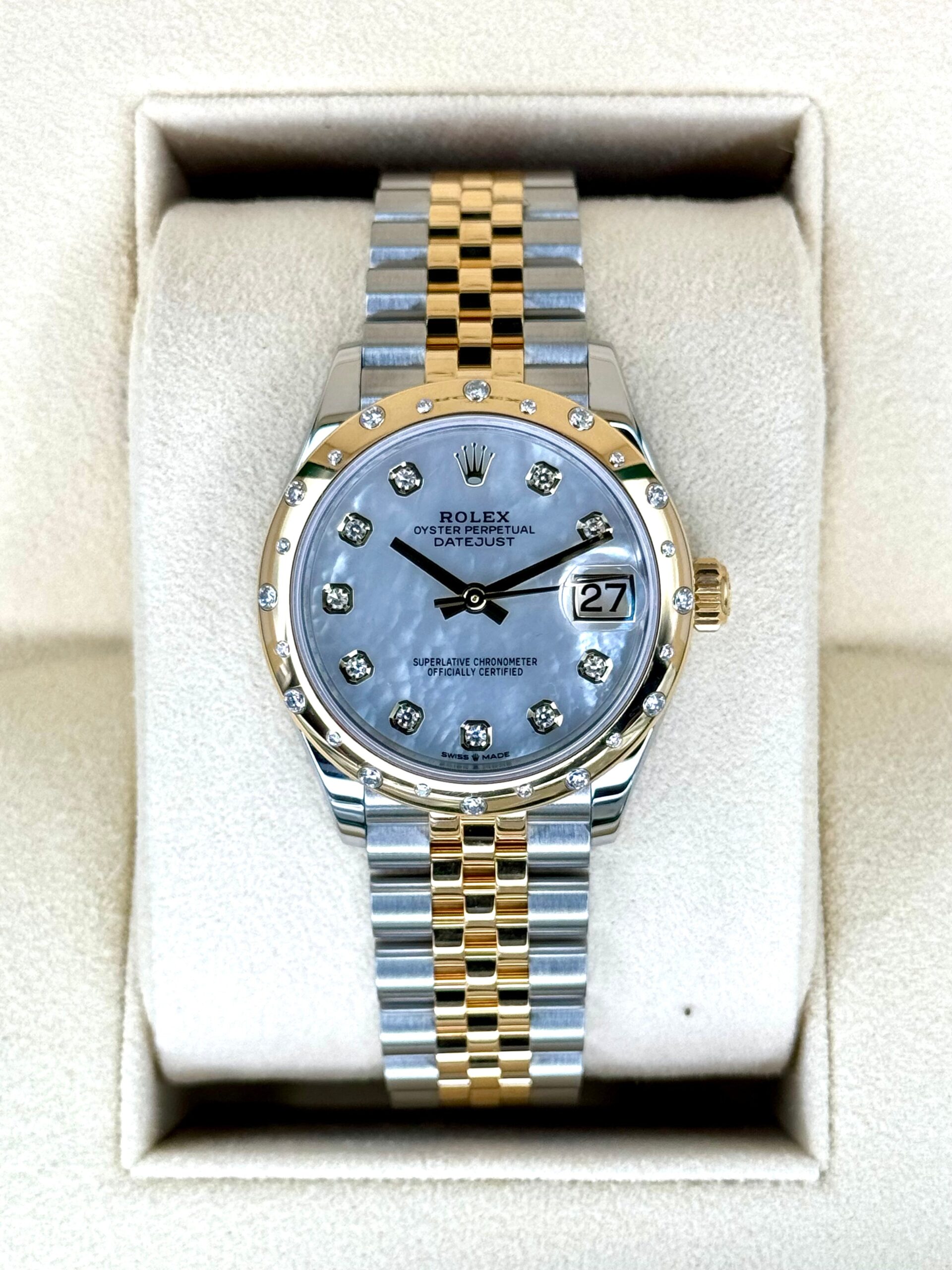 IMG_6354.jpg 2021 Rolex Datejust 31mm 278343RBR Two-Tone Jubilee MOP Diamond Dial