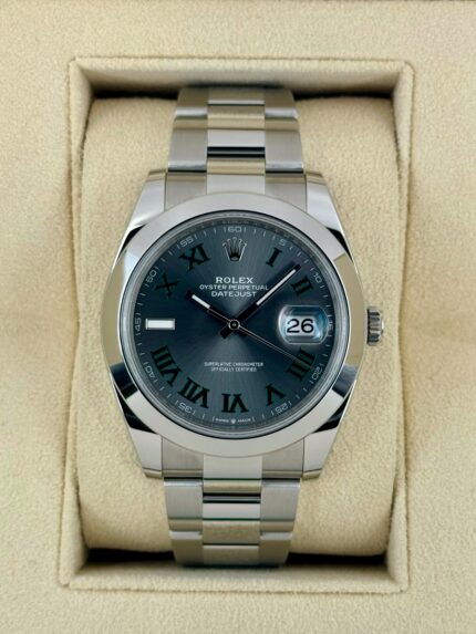 2024 Rolex Datejust 41mm 126300 Oyster Wimbledon Dial (Unworn)