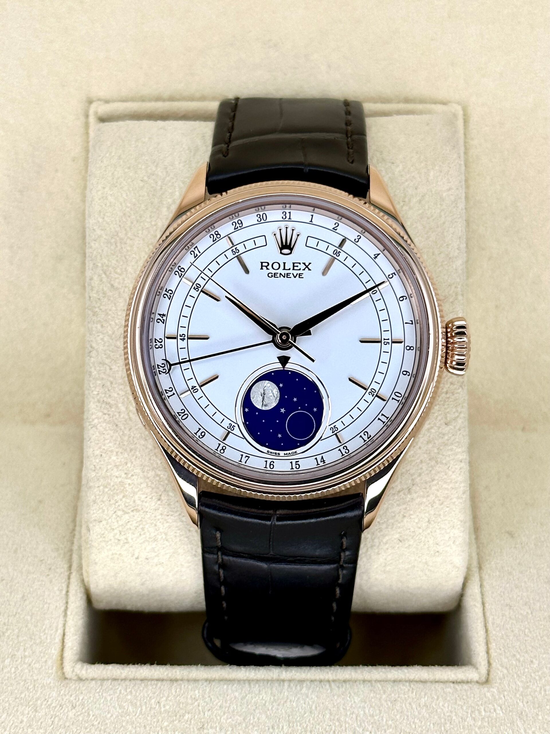 IMG_6616.jpg 2022 Rolex Cellini Moonphase 39mm 50535 Rose Gold White Dial