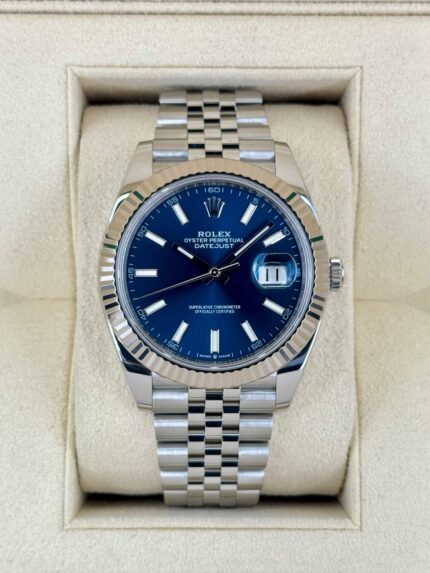 2022 Rolex Datejust 41mm 126334 Stainless Steel Jubilee Blue Dial