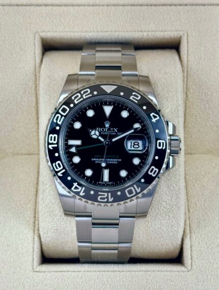 OLD STOCK 2016 Rolex GMT-Master II 40mm 116710LN Black Dial (Unworn)