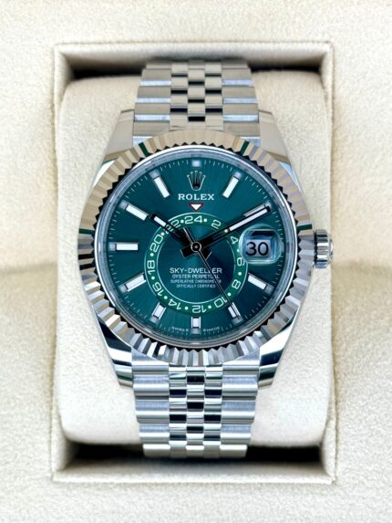2024 Rolex Sky-Dweller 42mm 336934 Jubilee Mint Green Dial (Unworn)