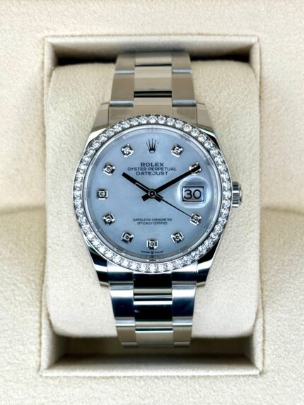 2024 Rolex Datejust 36mm 126284RBR MOP Diamond Dial (Unworn)