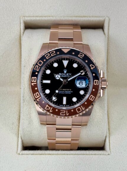 2023 Rolex GMT-Master II "Rootbeer" 40mm 126715CHNR Rose Gold (Unworn)