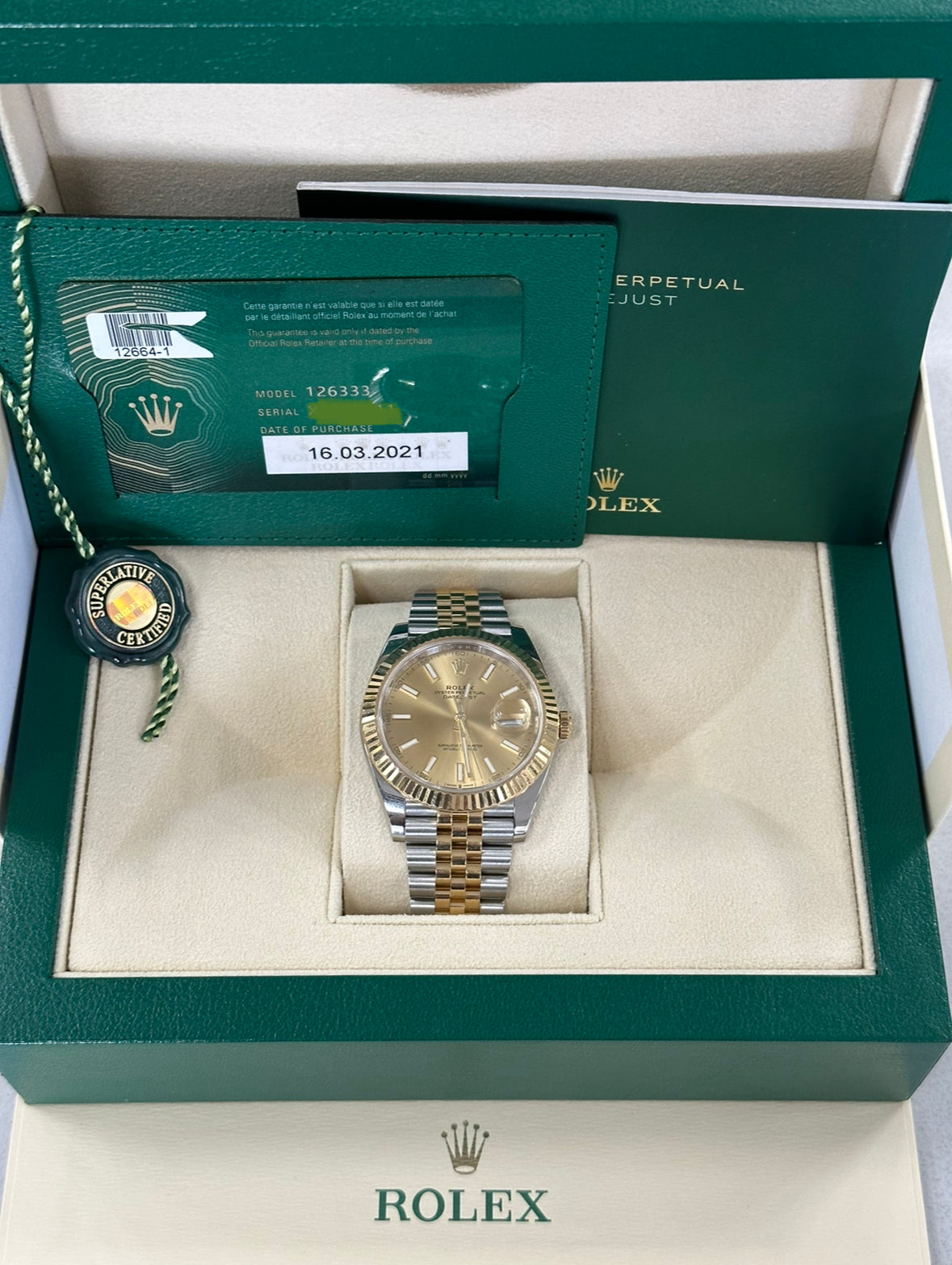 IMG_8318.jpg 2021 Rolex Datejust 41mm 126333 Two-Tone Champagn Stick Dial