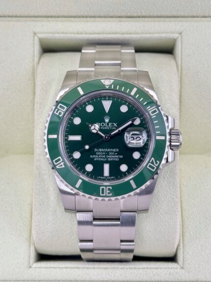 2013 Rolex Submariner "Hulk" 40mm 116610LV Green Dial