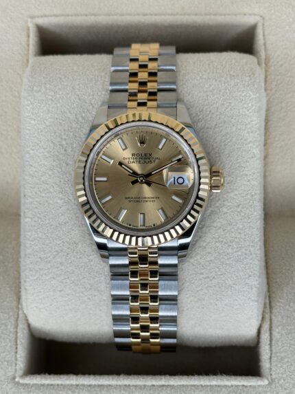 2024 Rolex Lady Datejust 28mm 279173 Jubilee Champagne Dial (Unworn)