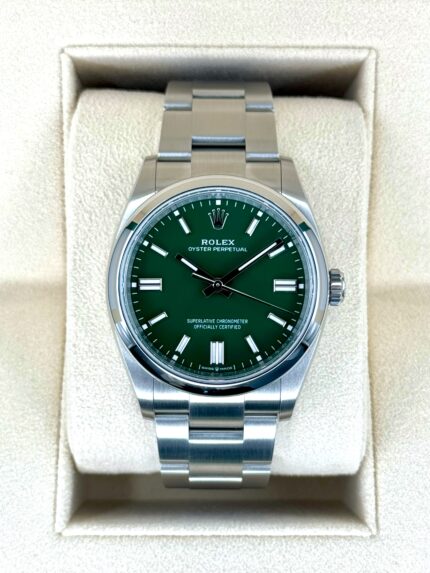 2024 Rolex Oyster Perpetual 36mm 126000 Green Dial (Unworn)
