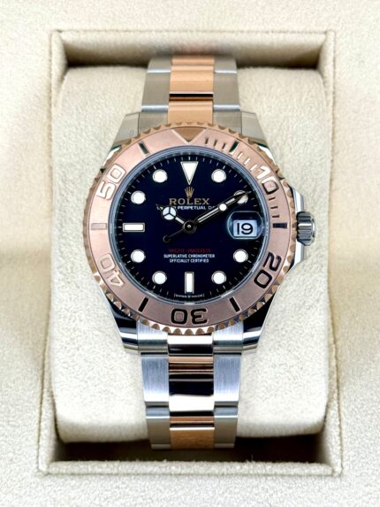 2023 Rolex Yacht-Master 37mm 268621 Two-Tone Black Dial (Unworn)