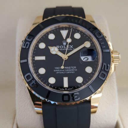 2023 Rolex Yacht-Master 42mm 226658 Gold Oysterflex Black Dial (Unworn)